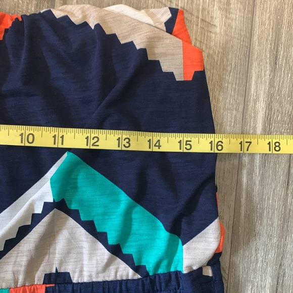 Trixxi Chevron Patterned Sleeve-less Maxi-Dress Sz S Beautiful Colorful Pattern - Picture 3 of 9